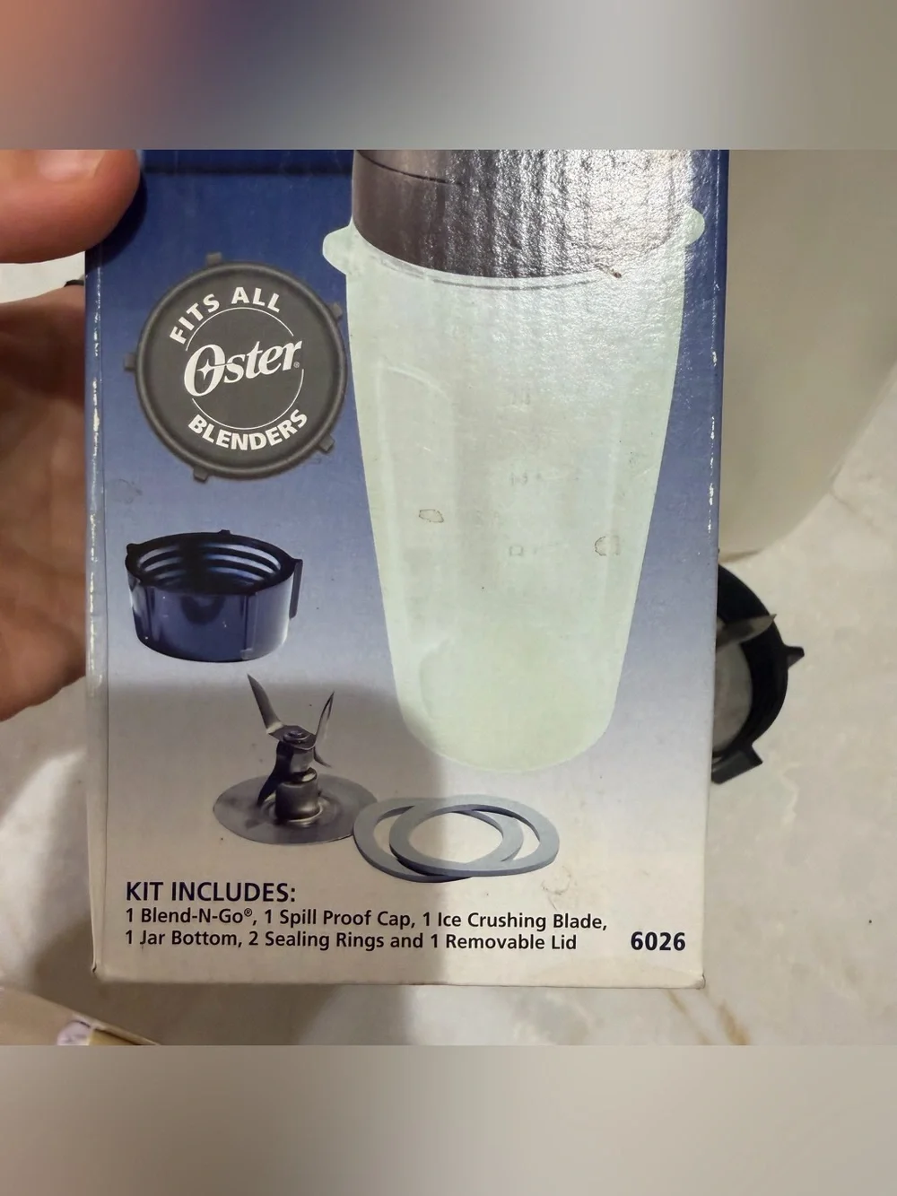 Oster 7-Piece Smoothie Cup Kit Replacement - Black & Translucent